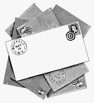 These Are The Digital Stamps I Created From The Vintage - Clipart Men Retro Letter Writing