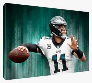 Canvas Stretched And Gallery Wrapped Over - Kick American Football