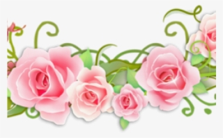 Pink Rose Clipart Divider - Frame Wedding
