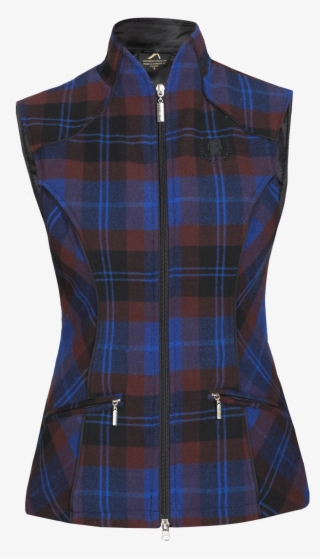 Arista Plaid Vest Blue
