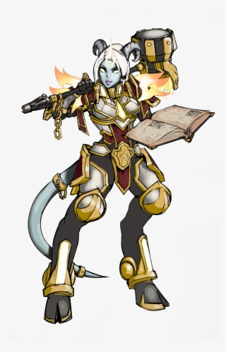 Draenei Paladin - Cartoon