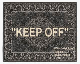 Ikea X Off-white "keep Off" Rug - Virgil Abloh Ikea Rug