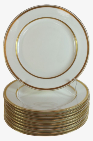 Antique Minton For Tiffany New York Raised Gold Band - Plate