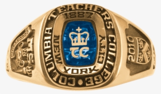Columbia University Teacher's College Lady Legend Ring - Emblem