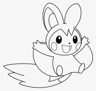 Coloriage Emolga Pokemon - Pokemon Emolga Para Colorear