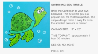 Popup Paint Studio - Loggerhead Sea Turtle