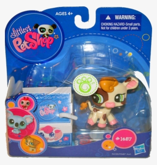 Littlest Pet Shop 1457 Cow With Milk Carton 2-pack - Littlest Pet Shop Two Pack