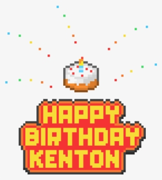 Happy Birthday - Minecraft Cake