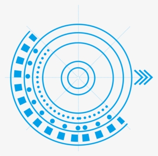 Borda De Tecnologia Azul Futurista Frame Png E Psd - Great Nest Of Being