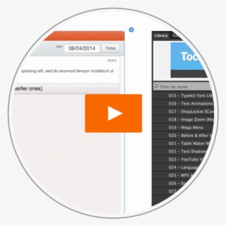 Tockify Calendar - Tutorial - Circle