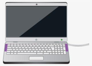 A Laptop Computer With The Built-in Speakers Highlighted - Laptop Parts Of Computer