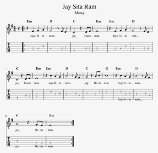 Jay Sita Ram - Sheet Music