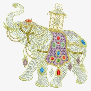 01lg - Elephant Large - Creative Embroidery Motifs Design