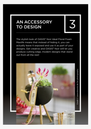 Oasis® Noir Ideal Floral Foam Maxlife Brick - Graphic Design