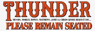 Menu - Thunder Please Remain Seated