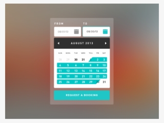 Booking Calendar Ui By Jan Cantor - Date Picker App Design