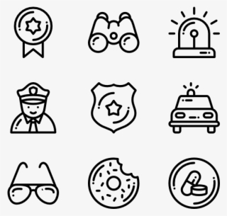 Police Department - Hand Drawn Icon Png