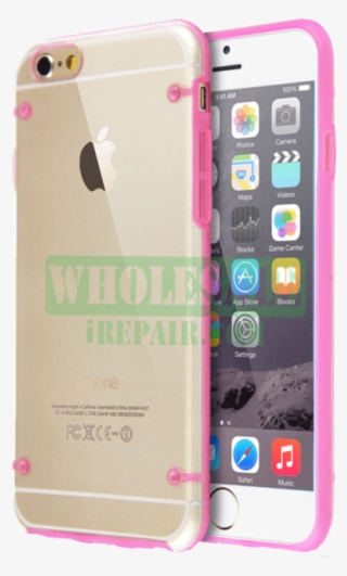 Iphone 6 Hot Pink Transparent Bumper Protector Case