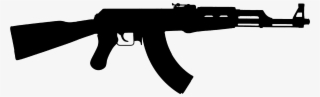 Weapon Silhouette Assault Rifle Silhouette - Ak47 Silhouette