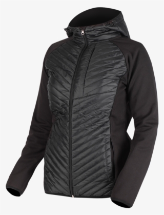 Fxr W Phoenix Quilted Hoodie Black/charcoal - Sweatshirt