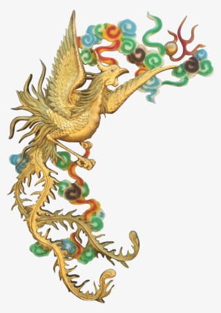 Image Black And White Stock Vintage Carved Wood Wall - Asian Phoenix