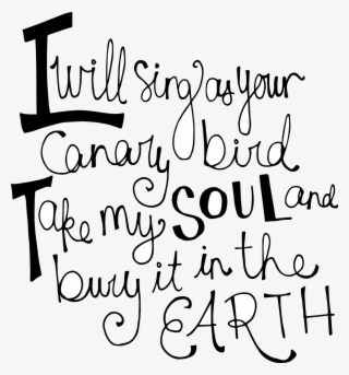 Todays Song And Doodle Is A Song From One Of The Bands - Calligraphy