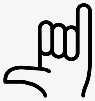 Shaka Sign Rubber Stamp - Calligraphy