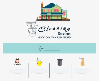 Cleanliness Flyer Icon Home - Cleaning Service Promotion Advertisement