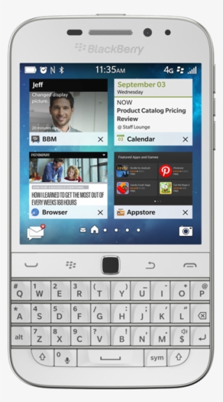 What's Coming In Blue, Bronze And White The Blackberry - Blackberry White