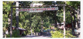 Welcome To Driftwood Resort - Street Sign