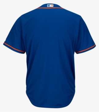 Mlb New York Mets Cool Base® Majestic Replica Jersey - Polo Turquesa Con Negro Deportivo