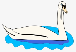 Water Bird Vector Graphics - Clipart Swan