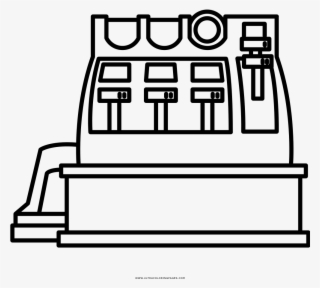Cash Register Coloring Page - Cash Register Coloring Pages