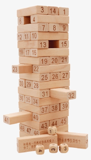 Large Children's Baby Intelligence Digital Stack High - Jenga