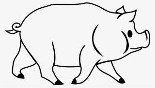 Pig Face Silhouette - Прасе За Оцветяване