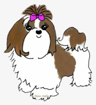 Shihtzu Dog Puppy Sticker Stickers - Cartoon