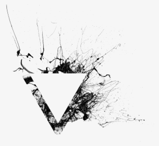 Triangle Paint Splatter Black Splash 4asno4i Ftes - Dark Brown