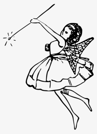 Tooth Fairy Comics Cartoon Child - Siyah Beyaz Peri Çizimleri