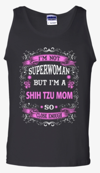 Not Superwoman But I'm A Shih Tzu Mom Tank Top - Help More Bees Plant More Trees