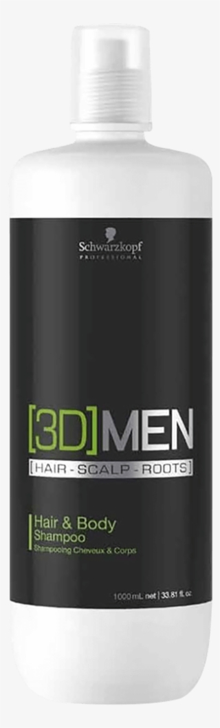 Schwarzkopf [3d]men Hair & Body Shampoo 1000ml - Bottle