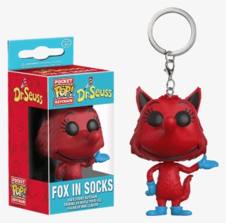 Fox In Socks Pocket Pop Keychain - Fox In Socks Keyring