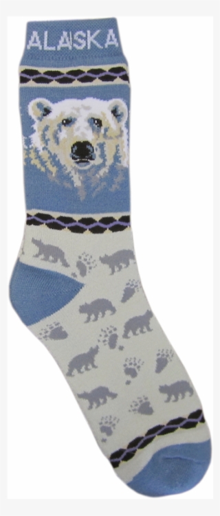 Polar Bear Face Towel Socks - Sock