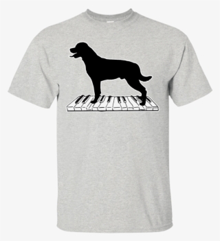 Rottweiler Playing Piano Music T Shirt V2 - Influence Of A Good Teacher Can Never
