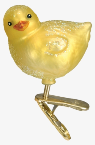 Old World Christmas Blown Glass Baby Chick Ornament - Duck