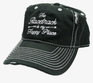 The Racetrack Is My Happy Place™ Embroidered Hat