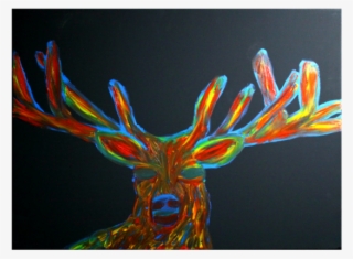 "big Buck" Finger Painting - Reindeer