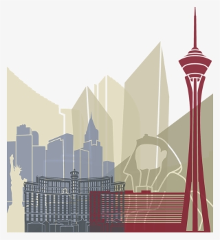 Las Vegas Skyline Poster By Pablo Romero - Las Vegas