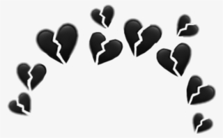 Hearts Heartcrown Crown Heart Tumblr Whatsapp Filter - Broken Heart Emoji Crown