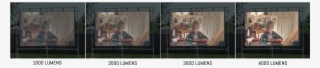 You Can See That As The Brightness Increases, The Movie - 3000 Lumen Projector Outside