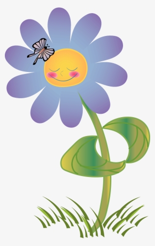 Free Church Bulletin Covers Clip Art - Smiling Flower Clipart
